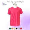 Polera Roja Algodón 180 gms - Polera Subli PU - Polera DTF - Polera Cuello Redondo Unisex de algodón