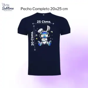 Servicio de estampado del Pecho Completo 20x25 cm - Estampado en Pecho Completo