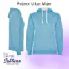 Polerón Urban Mujer Celeste