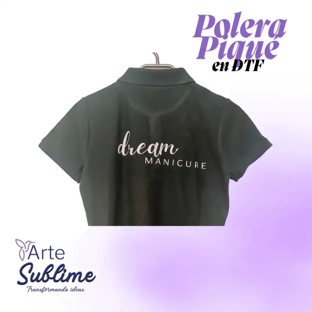 Polera Piqué con DTF