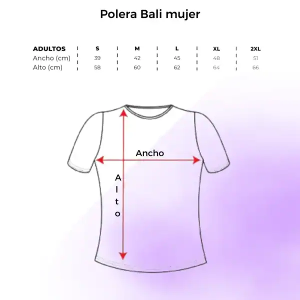 Polera Bali mujer Tallas