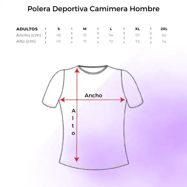 Polera Deportiva Camimera Tallas