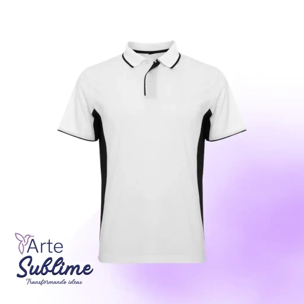 Polera Deportiva Montmelo Blanco Negro