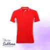 Polera Deportiva Montmelo Rojo Blanco