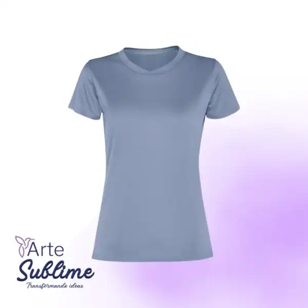 Polera Deportiva Slam Mujer Azul Zen - Oferta de Polera Deportiva Slam Femenina