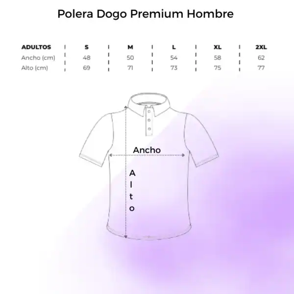 Polera Dogo Premium Hombre Tallas