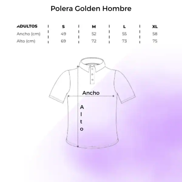 Polera Golden Hombre Tallas - Polera Cuello redondo Golden Hombre