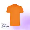 Polera Piqué Monzha Hombre Naranja Fluor