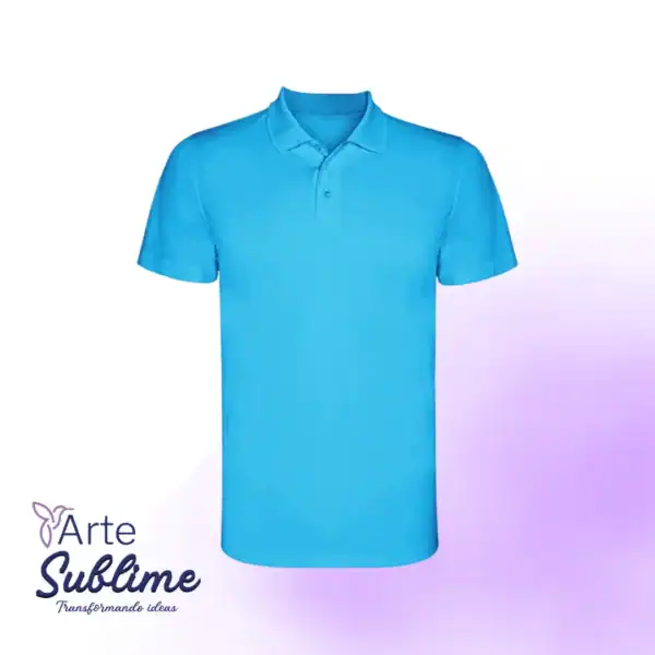 Polera Piqué Monzha Hombre Turquesa