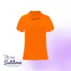 Polera Piqué Monzha Mujer Naranja Fluor