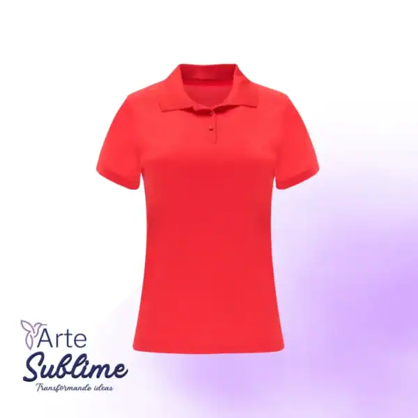Polera Piqué Monzha Mujer Rojo