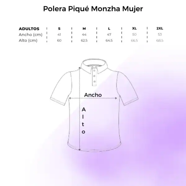 Polera Piqué Monzha Mujer Tallas