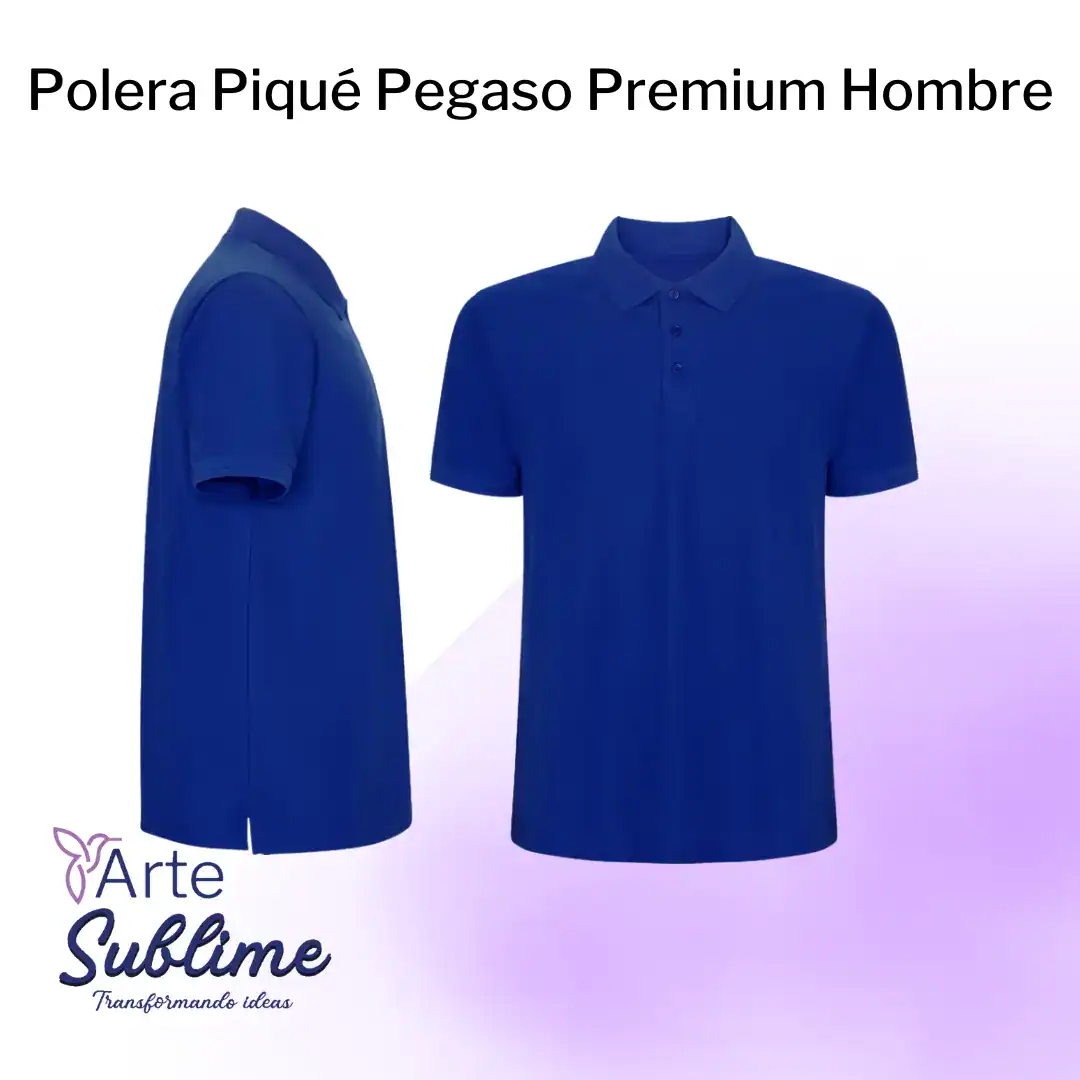 Polera Piqué Pegaso Premium Hombre Portada - Polera Piqué Pegaso Premium Hombre - Polera Deportiva Piqué Pegaso Hombre - Polera Piqué Pegaso Premium Hombre