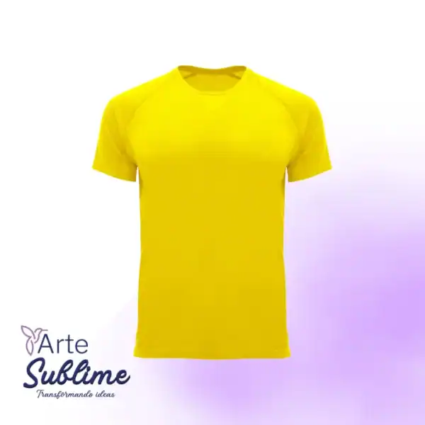 Polera deportiva Bahrain hombre Amarilla - Oferta de Polera deportiva Bahrain