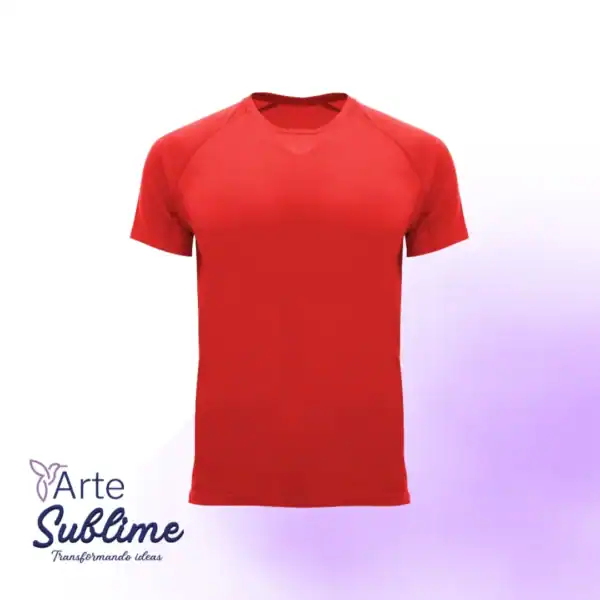 Polera deportiva Bahrain hombre Rojo - Oferta de Polera deportiva Bahrain