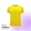 Polera deportiva Bahrain niño Amarillo Fluor