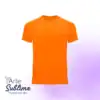 Polera deportiva Bahrain niño Naranja Fluor