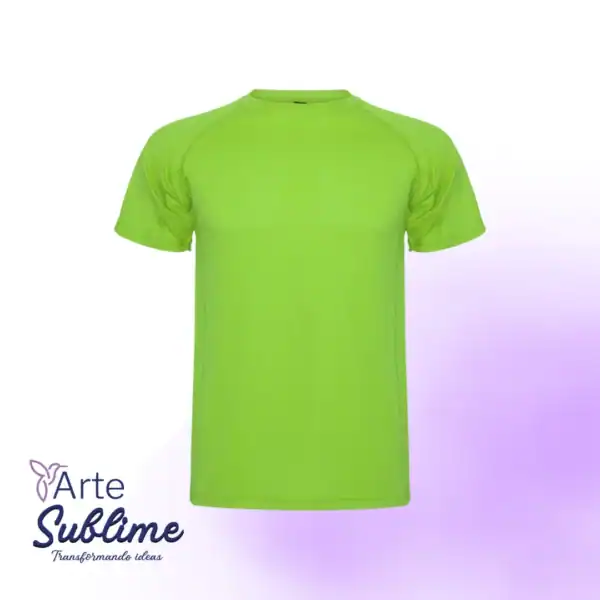 Polera deportiva Montecarlo hombre lima - Oferta de Polera Deportiva manga Corta Montecarlo Hombre