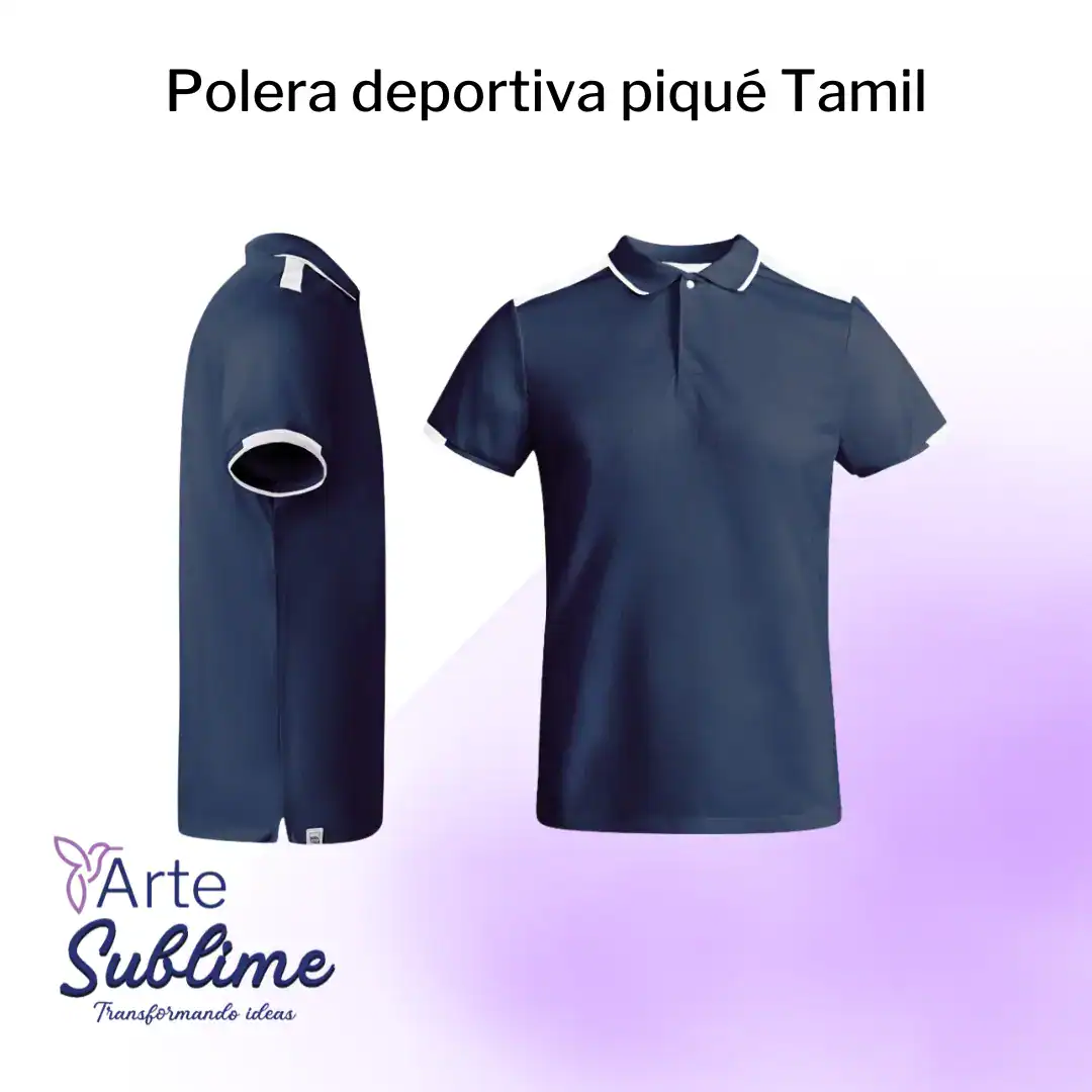 Polera deportiva piqué Tamil Portada - Polera Deportiva Piqué Tamil Hombre - Oferta de Polera Deportiva Piqué Tamil Hombre