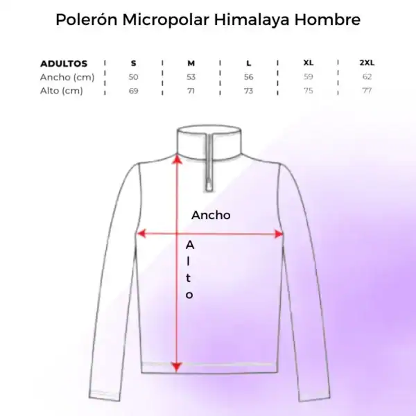 Polerón Micropolar Himalaya Hombre Tallas