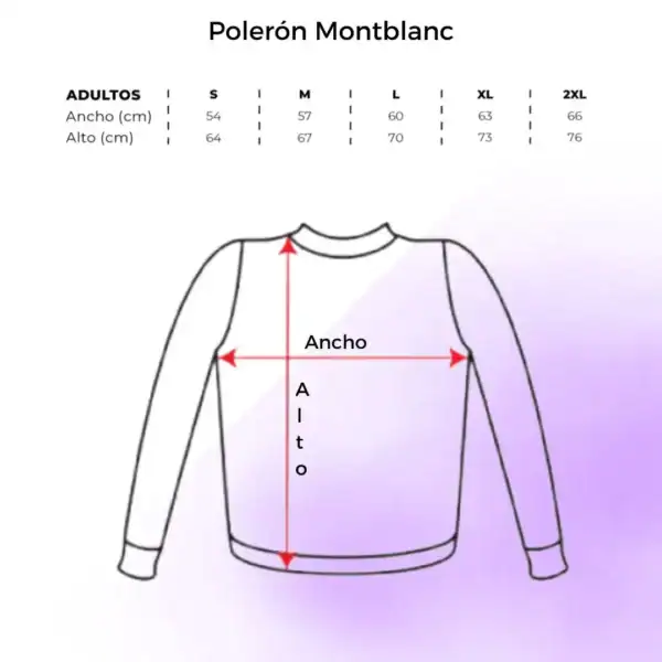 Polerón Montblanc Tallas