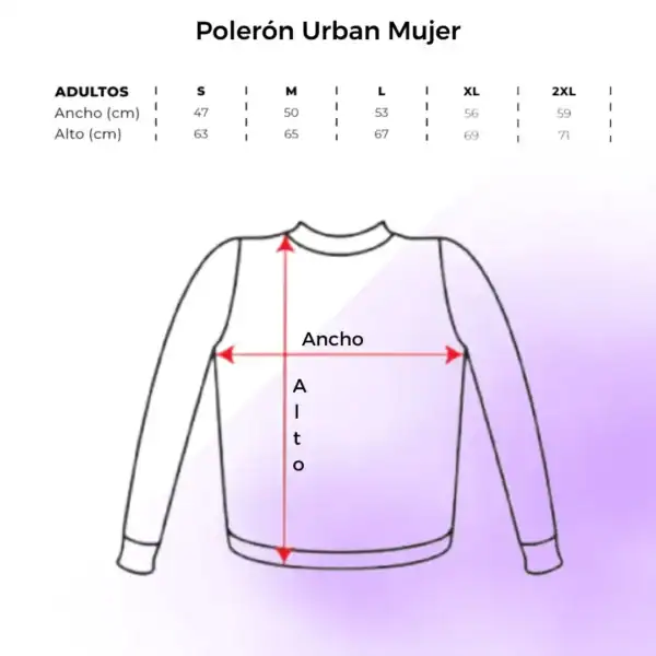 Polerón Urban Mujer Tallas