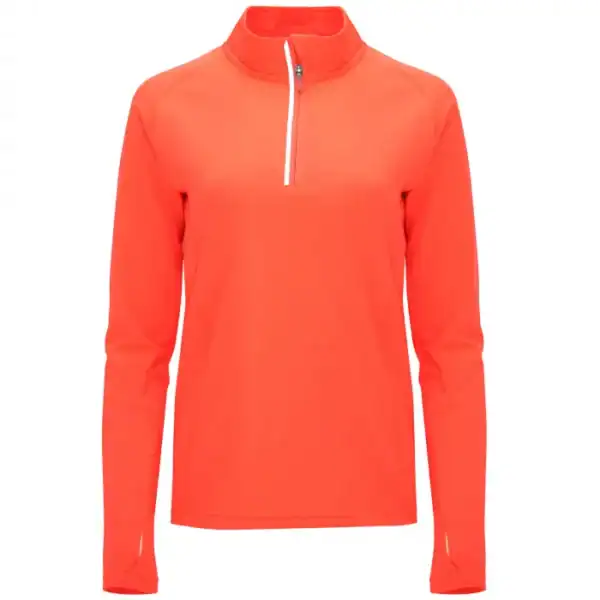 Polerón deportivo Melbourne mujer Coral Fluor