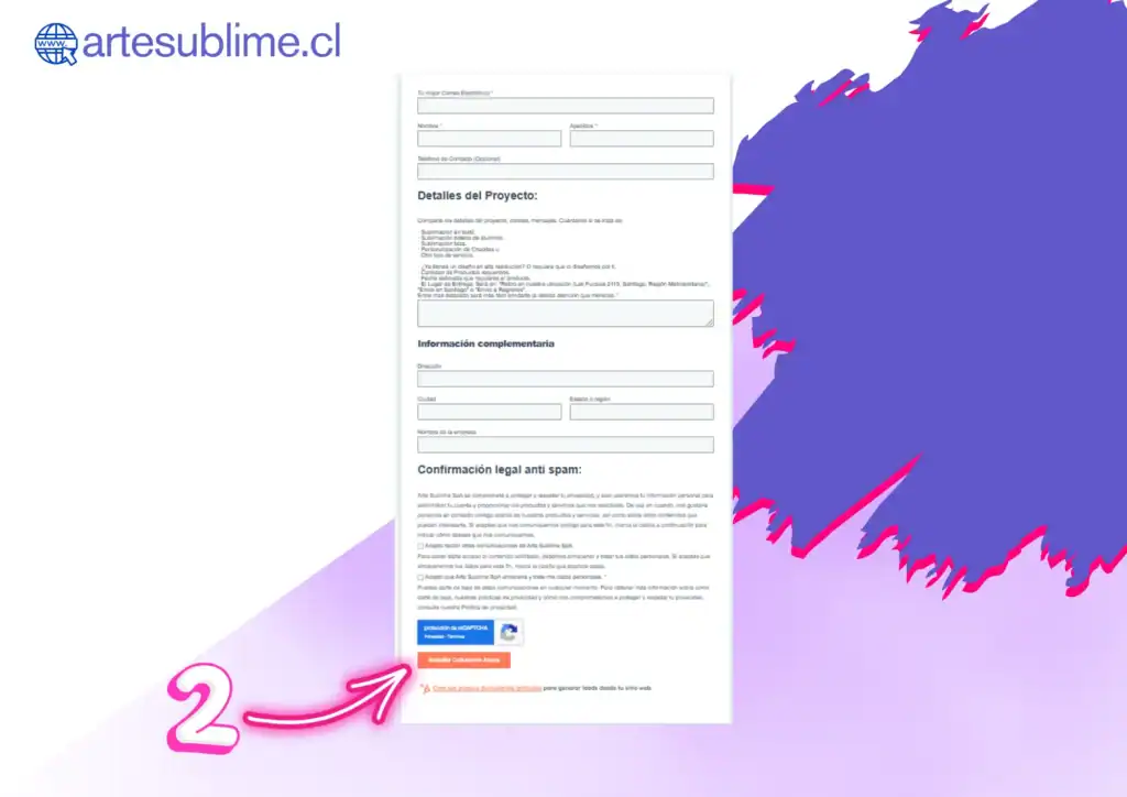 Cómo Cotizar Estampados con nosotros 2 de 4 Pasos