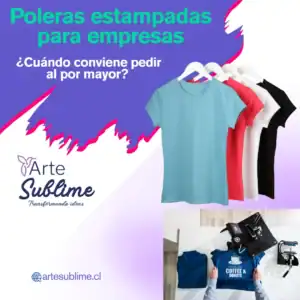 Poleras estampadas para empresas Santiago