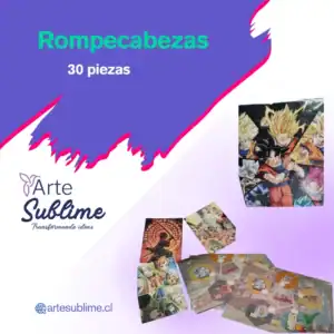 Rompecabezas de 30 piezas en Santiago estampado - Rompecabezas Personalizado de 30 Piezas