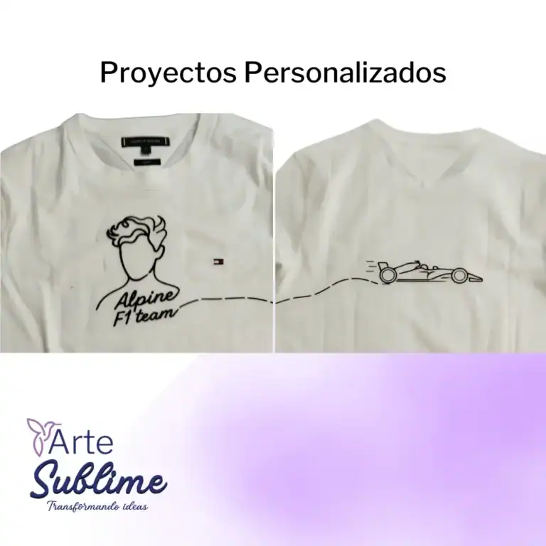 Proyectos en poleras personalizadas