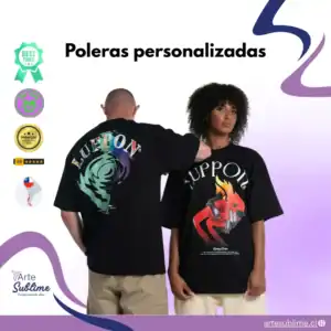 Poleras personalizadas en Santiago precios, tiempos y calidad - Estampado de poleras en Santiago