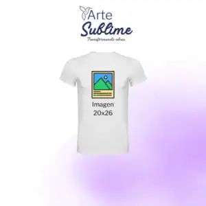 Polera sublimada para hombres Personalizada blanca - Polera blanca sublimada con corte masculino