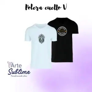 Polera Cuello V de Algodón Hombre