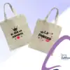 Bolsas de tela personalizadas con mensajes divertidos Totebag Bolsa Crea del Combo dia San Valentin