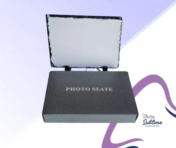 Placa de Piedra Rectangular Sublimable Marco de Piedra Rectangular Sublimable 14 x 19 cm.