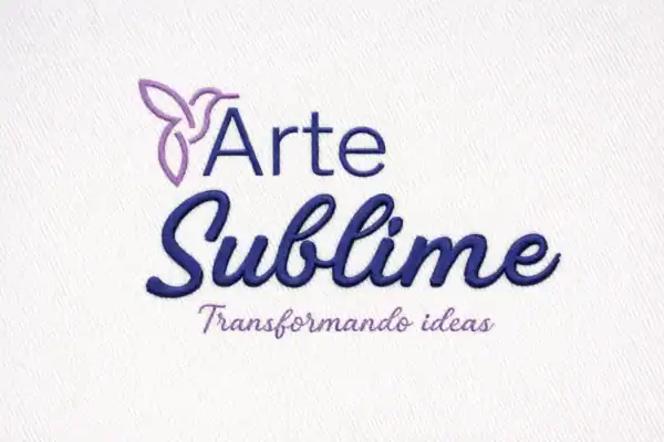 Arte Sublime SpA - Logo y lema de la marca Serv. Bordados