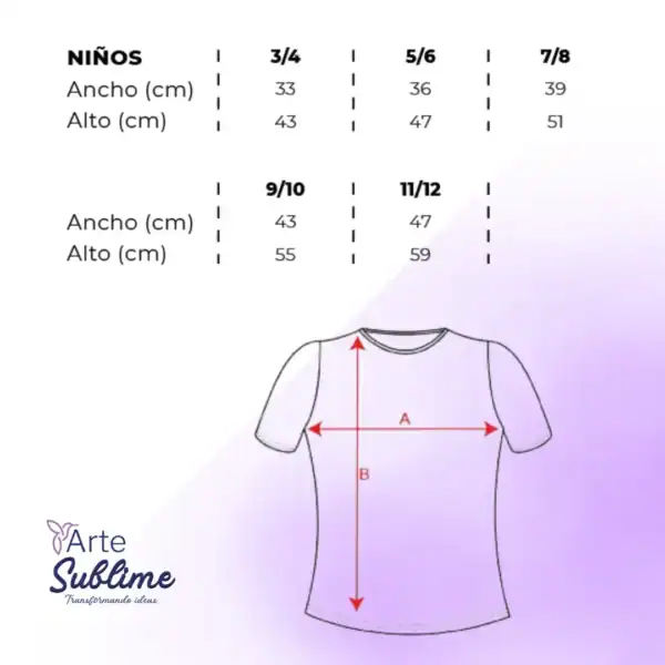 Tallas de Polera Dogo Premium Niño - Polera de Algodón Dogo Premium Niño