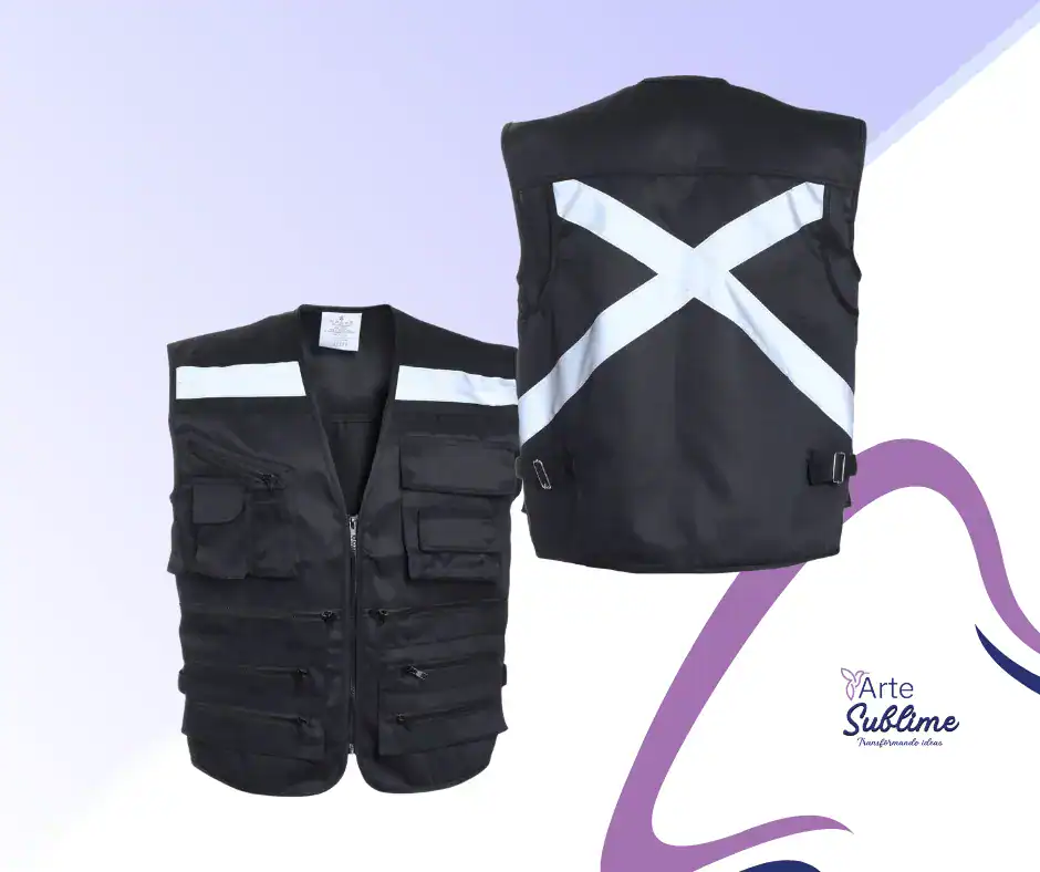 Chaleco Geólogo Multibolsillo Negro