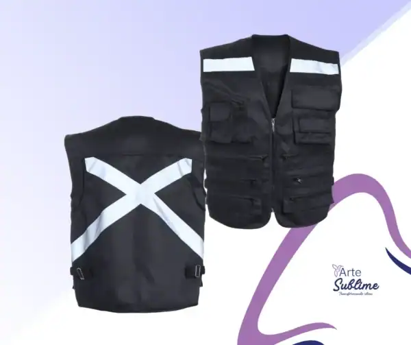 Chaqueta de seguridad con bolsillos y reflectantes Chaleco Geólogo Multibolsillo en Gabardina Portada