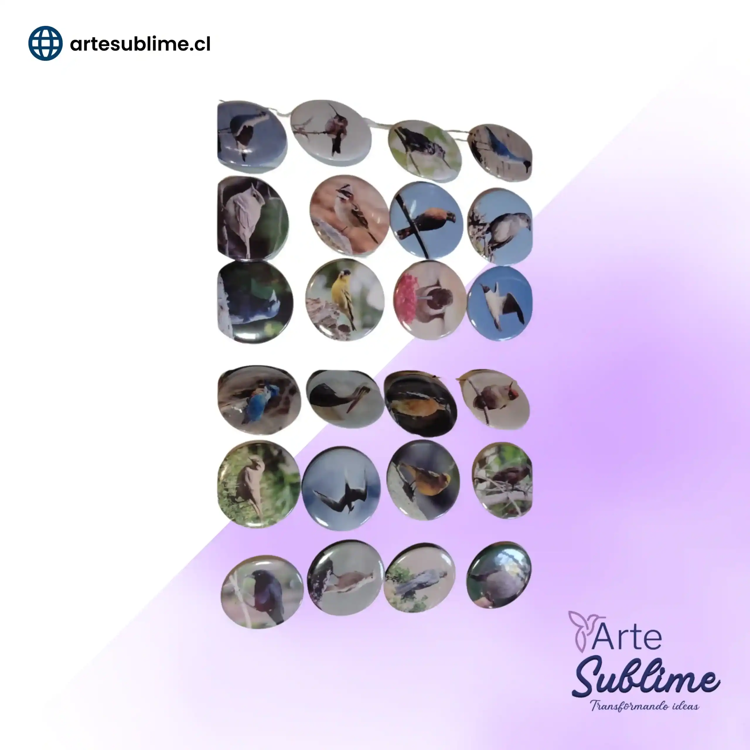 Chapas 58 mm circular