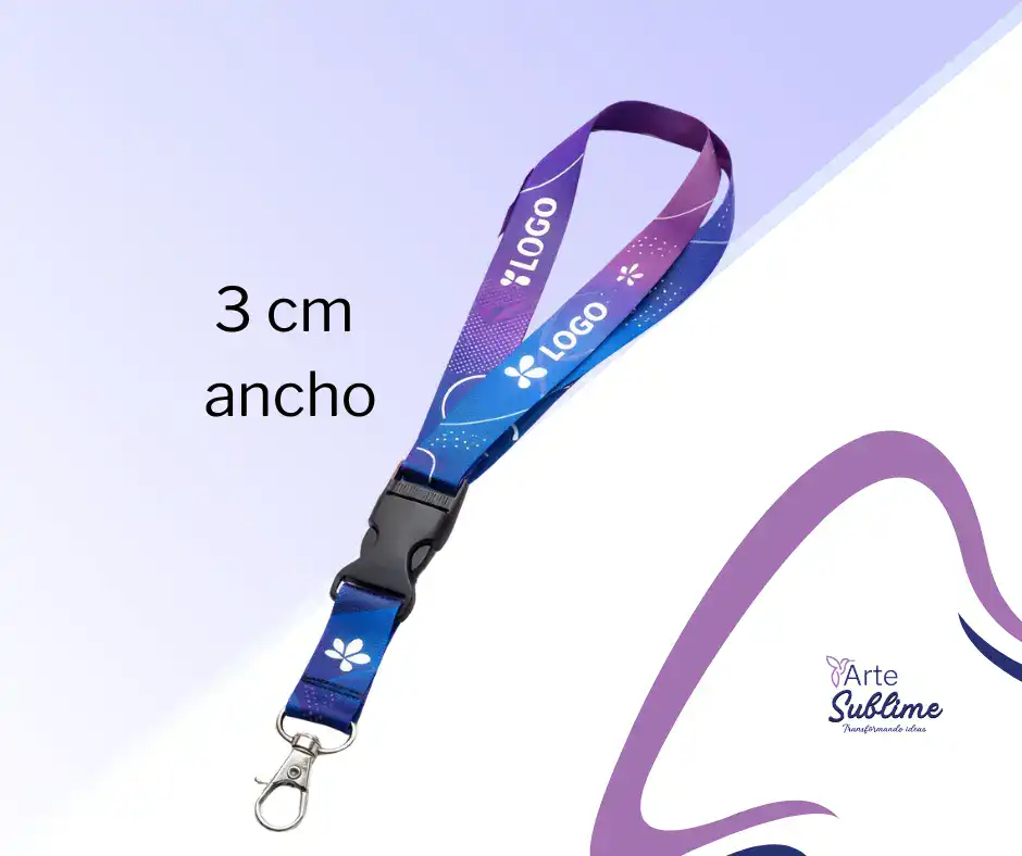Lanyards Personalizados 3 cm Sublimado. - Lanyards Personalizados de 3 cm