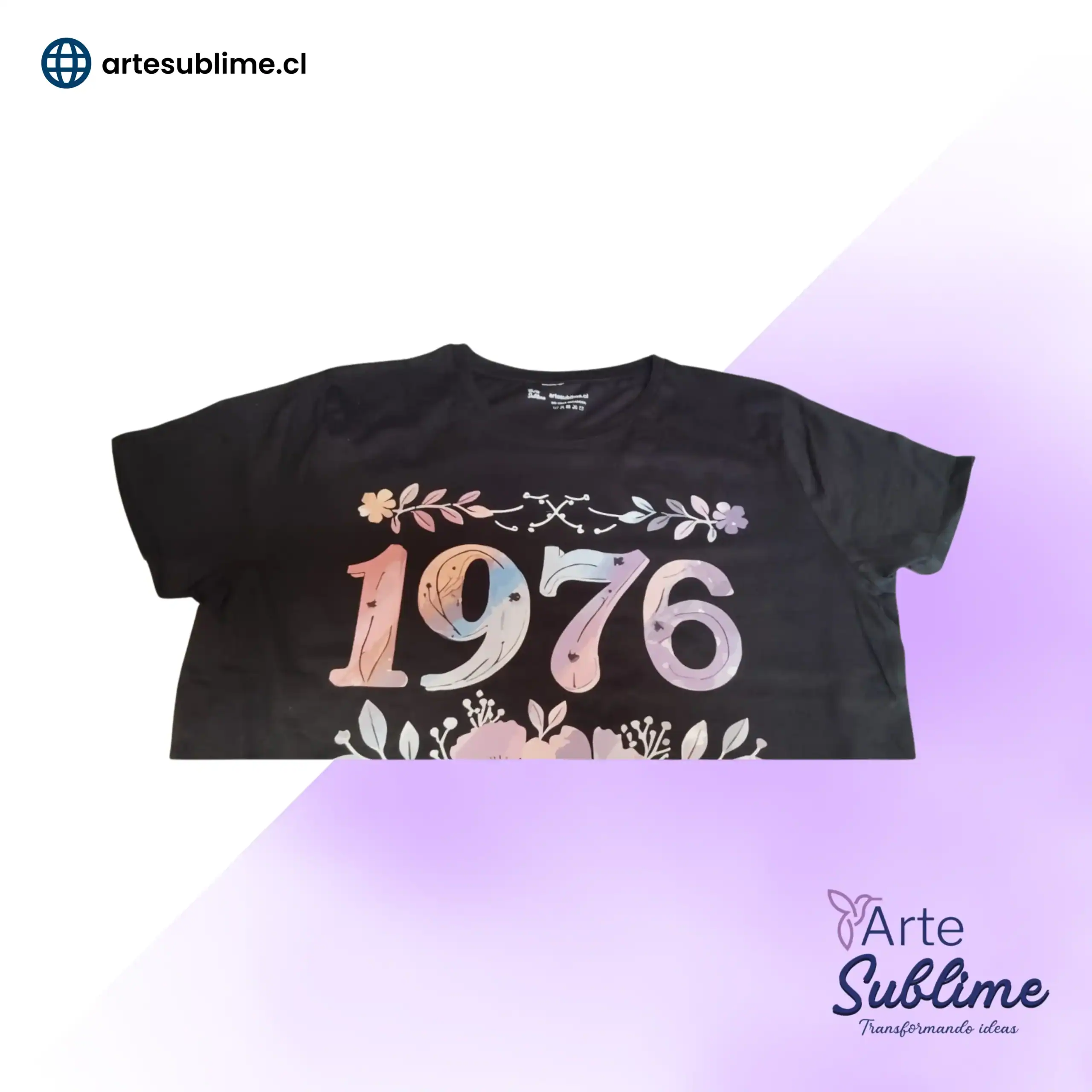 Poleras algodón Negra