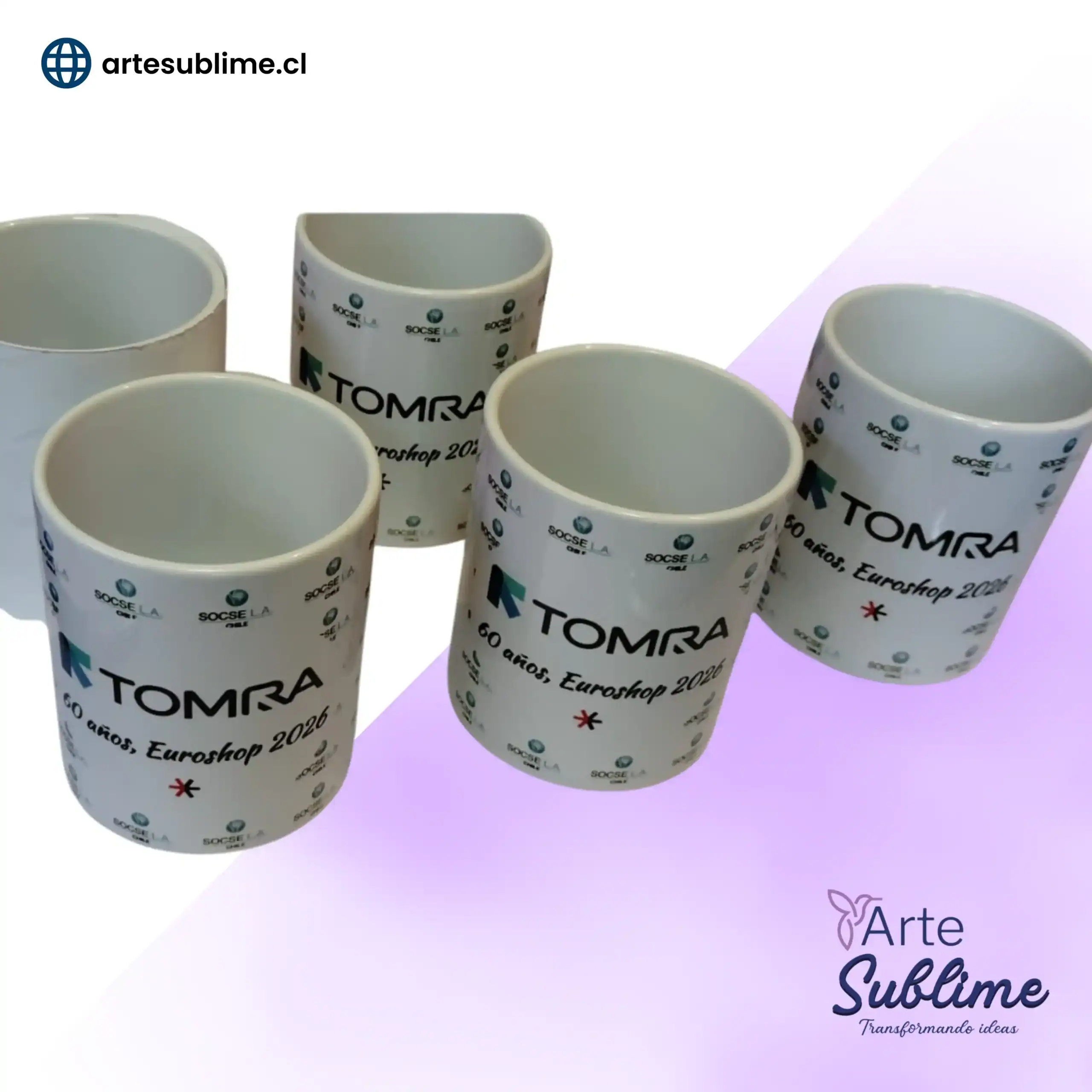 Tazas corporativas sublimadas