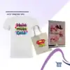 Combo Día de la Madre Polera Personalizada Blanca
