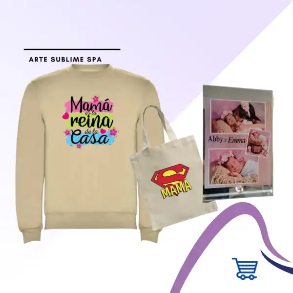 Combo Día de la Madre Polerón Personalizada Arena