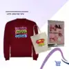 Combo Día de la Madre Polerón Personalizada Granate