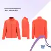Cortavientos Glasgow Coral Fluor - Cortavientos Glasgow Unisex Ligero y Reflectante