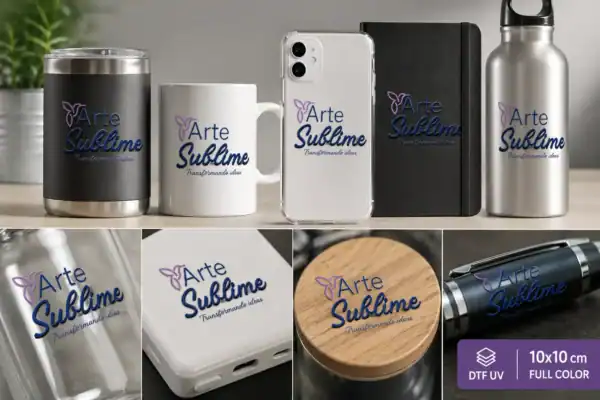 Servicio de estampado con DTF UV 10x10