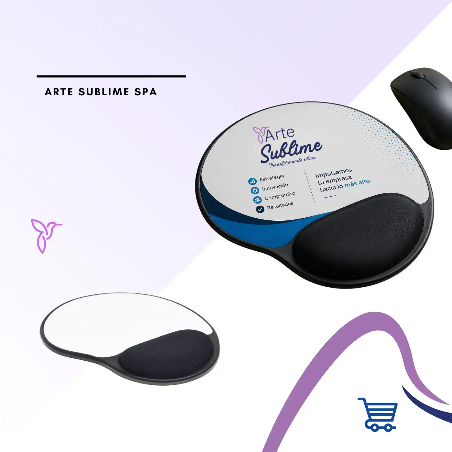 Mouse Pad Sublimado con Almohadilla Gel